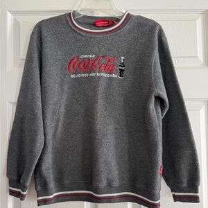Vintage Coca-Cola Brand Sweatshirt Gray Size Medium